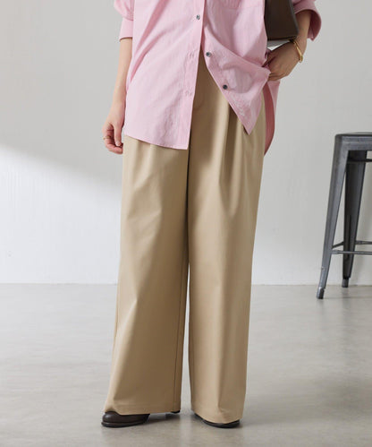 【美腿/腰部遮蓋】褶皺寬鬆工裝長褲