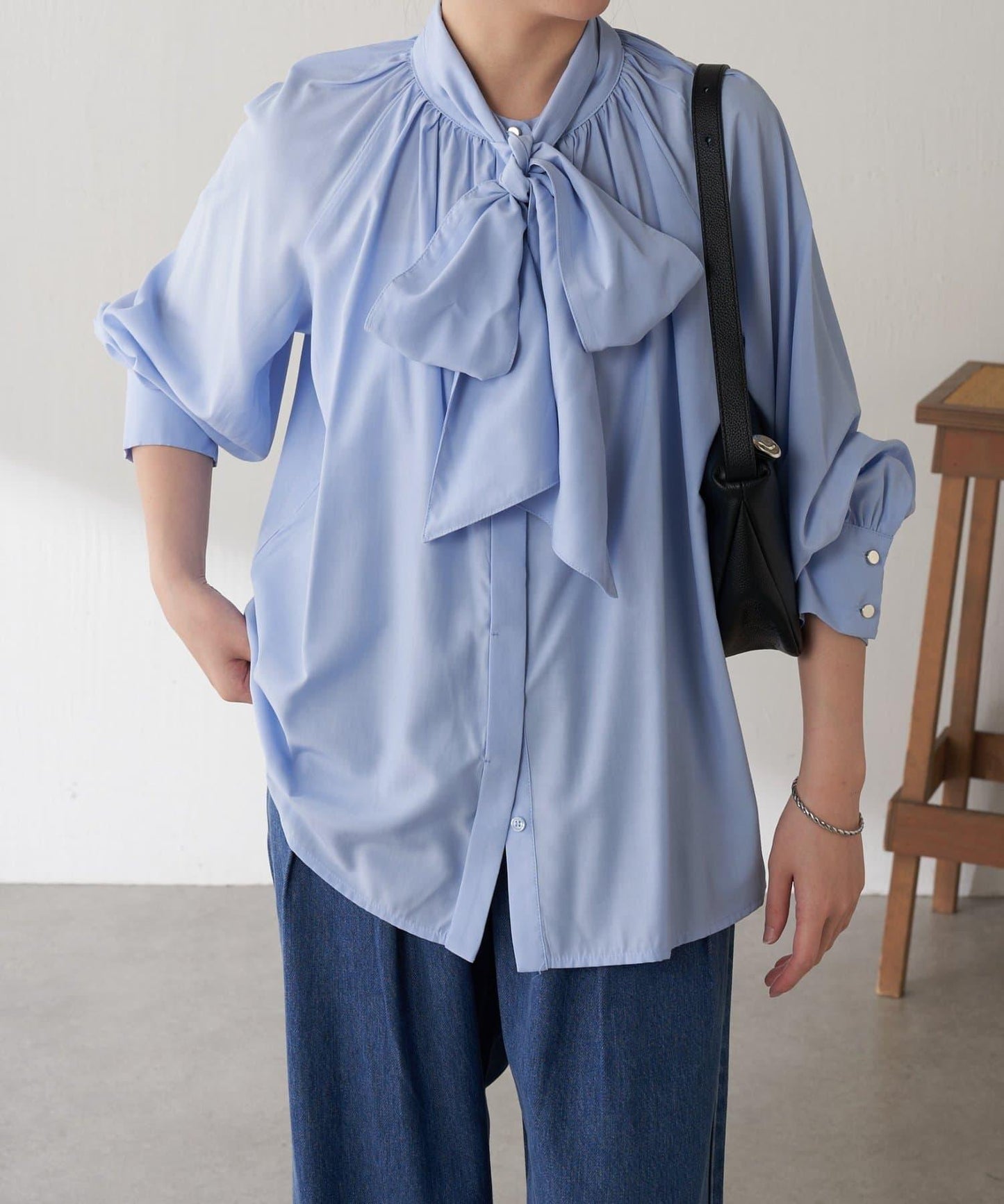 【領結可拆卸】2WAY領結襯衫/禮服