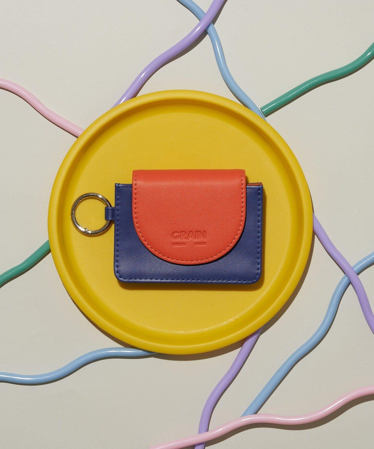 【GRAIN/グレイン】拼色極簡主義錢包