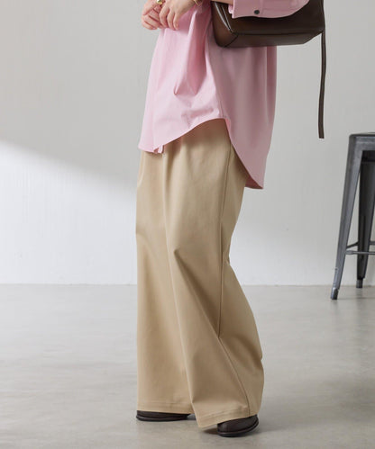 【美腿/腰部遮蓋】褶皺寬鬆工裝長褲