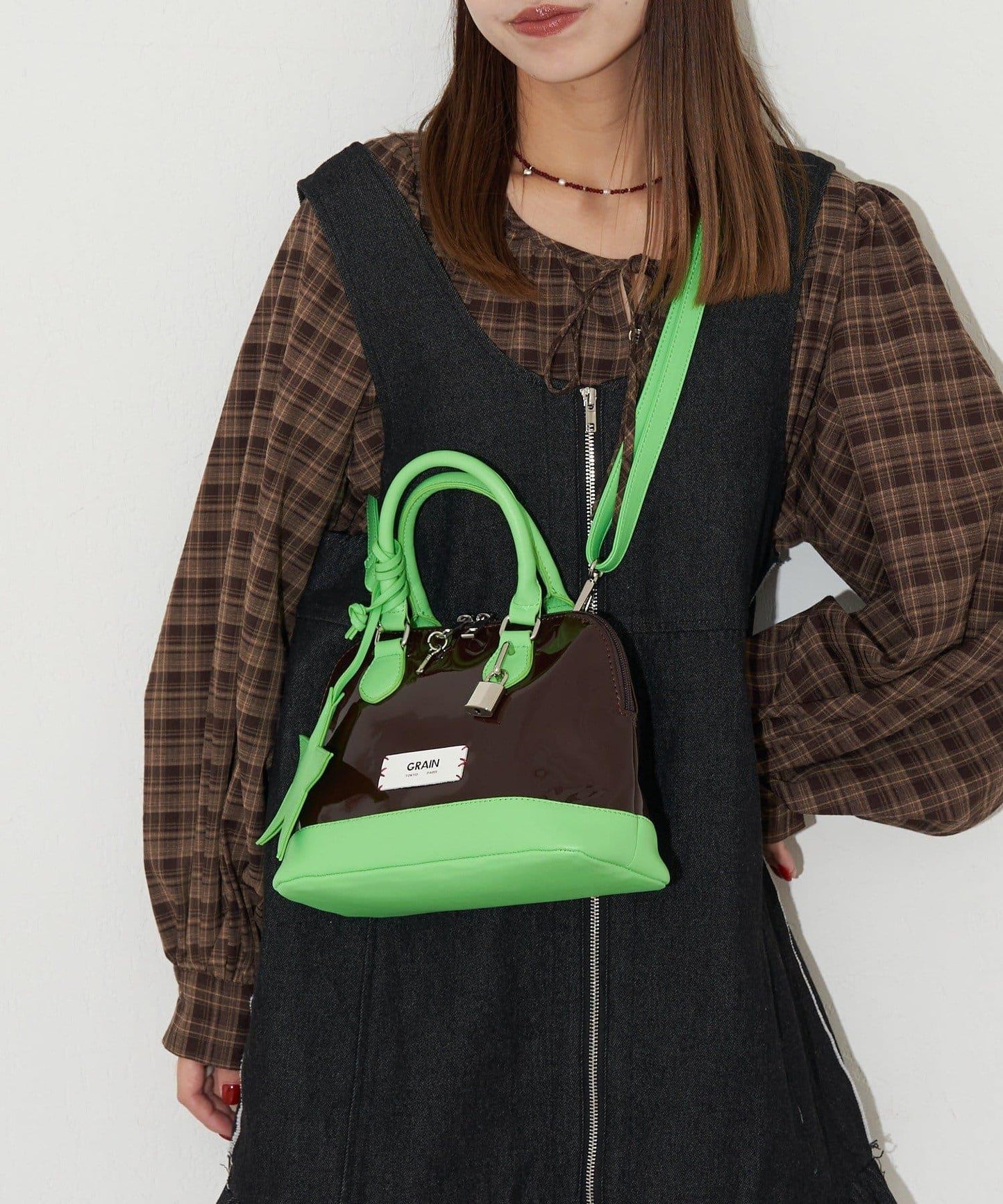 【GRAIN/グレイン】星形吊墜琺琅波士頓包