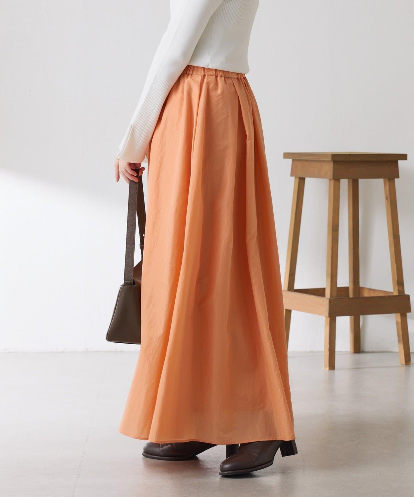 【全鬆緊腰】褶皺半身裙