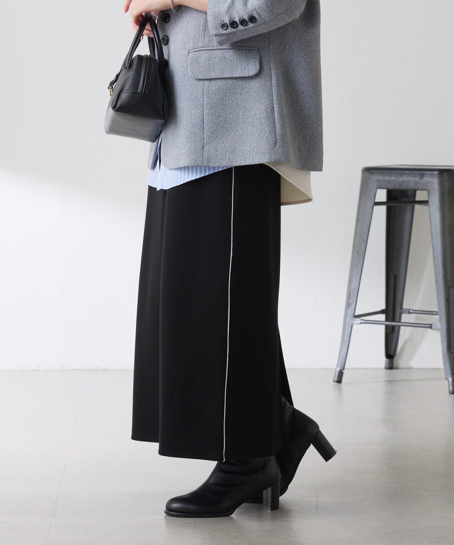 【彈力◎】側邊金屬紐扣包臀裙/禮服