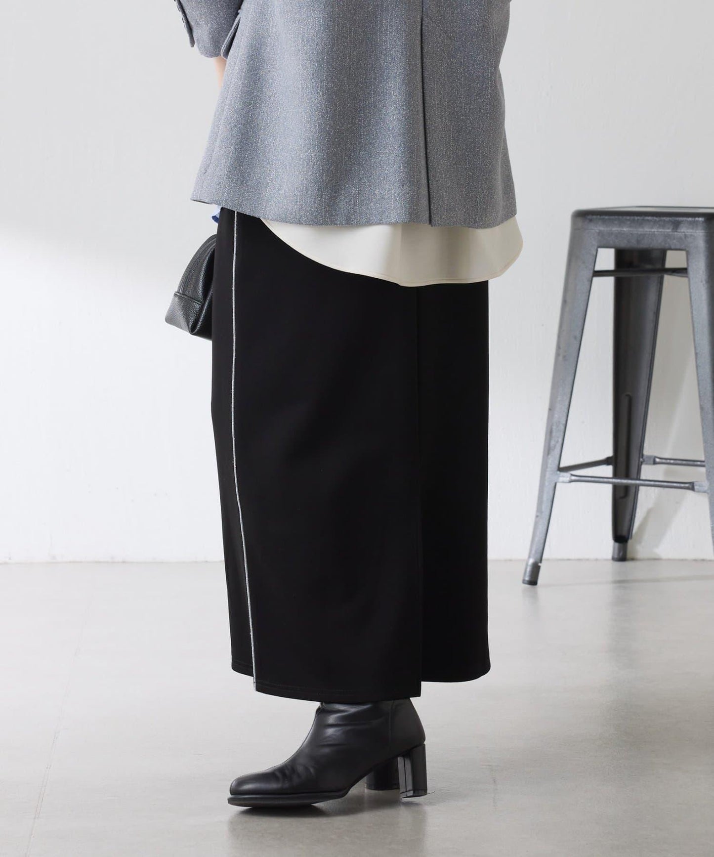 【彈力◎】側邊金屬紐扣包臀裙/禮服