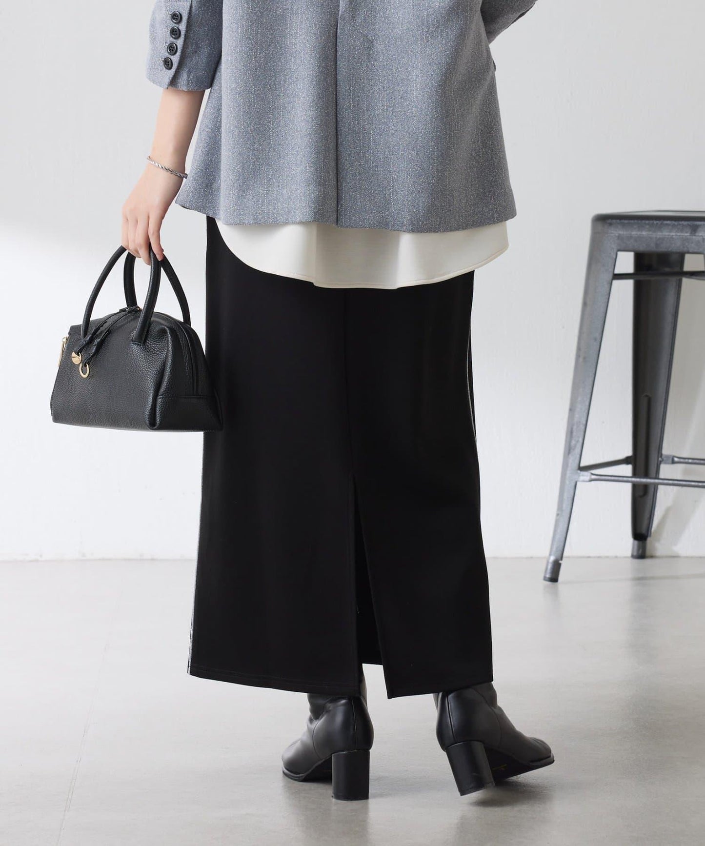 【彈力◎】側邊金屬紐扣包臀裙/禮服