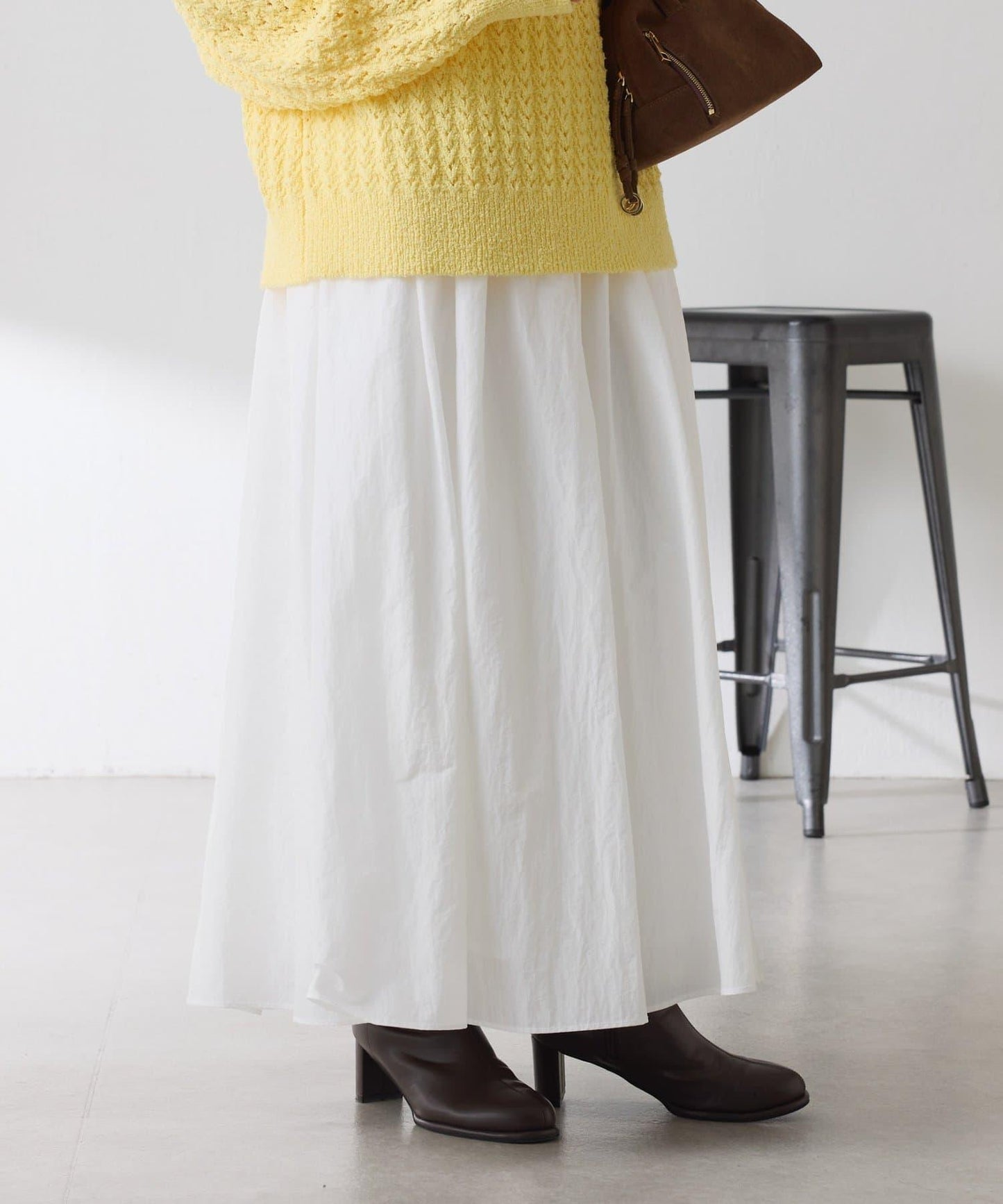 【全鬆緊腰】褶皺半身裙