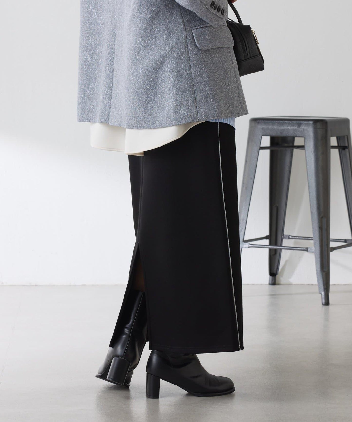 【彈力◎】側邊金屬紐扣包臀裙/禮服