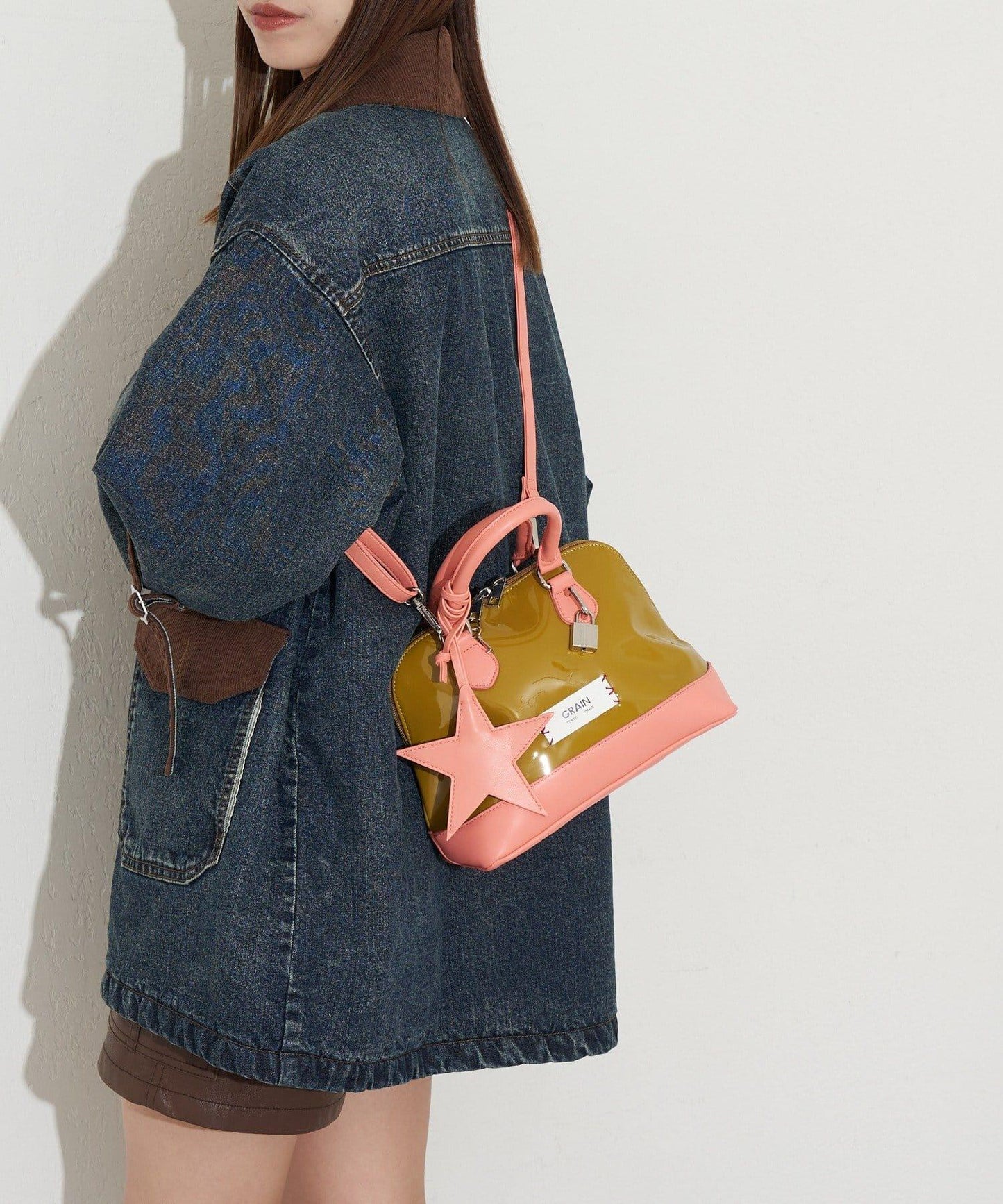 【GRAIN/グレイン】星形吊墜琺琅波士頓包