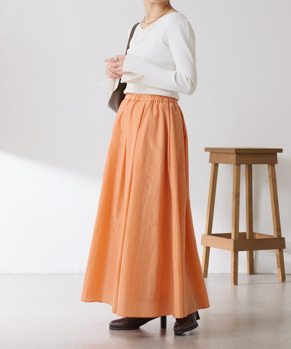 【全鬆緊腰】褶皺半身裙