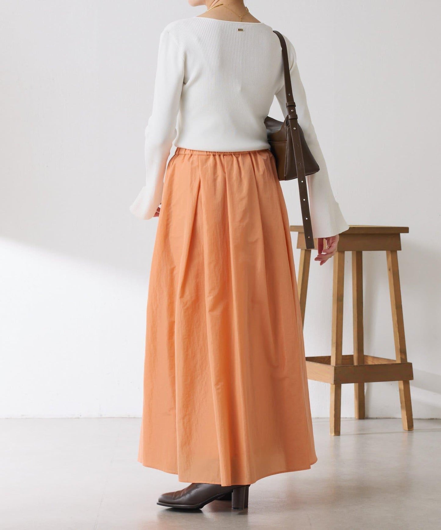 【全鬆緊腰】褶皺半身裙