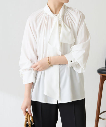 【領結可拆卸】2WAY領結襯衫/禮服