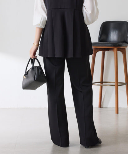 【2尺碼可選】斜紋喇叭褲/套裝/禮服