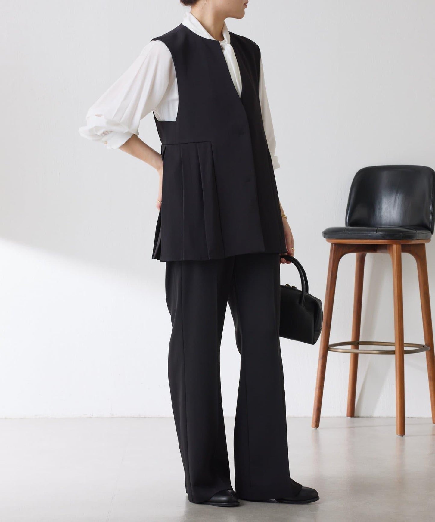 【2尺碼可選】斜紋喇叭褲/套裝/禮服