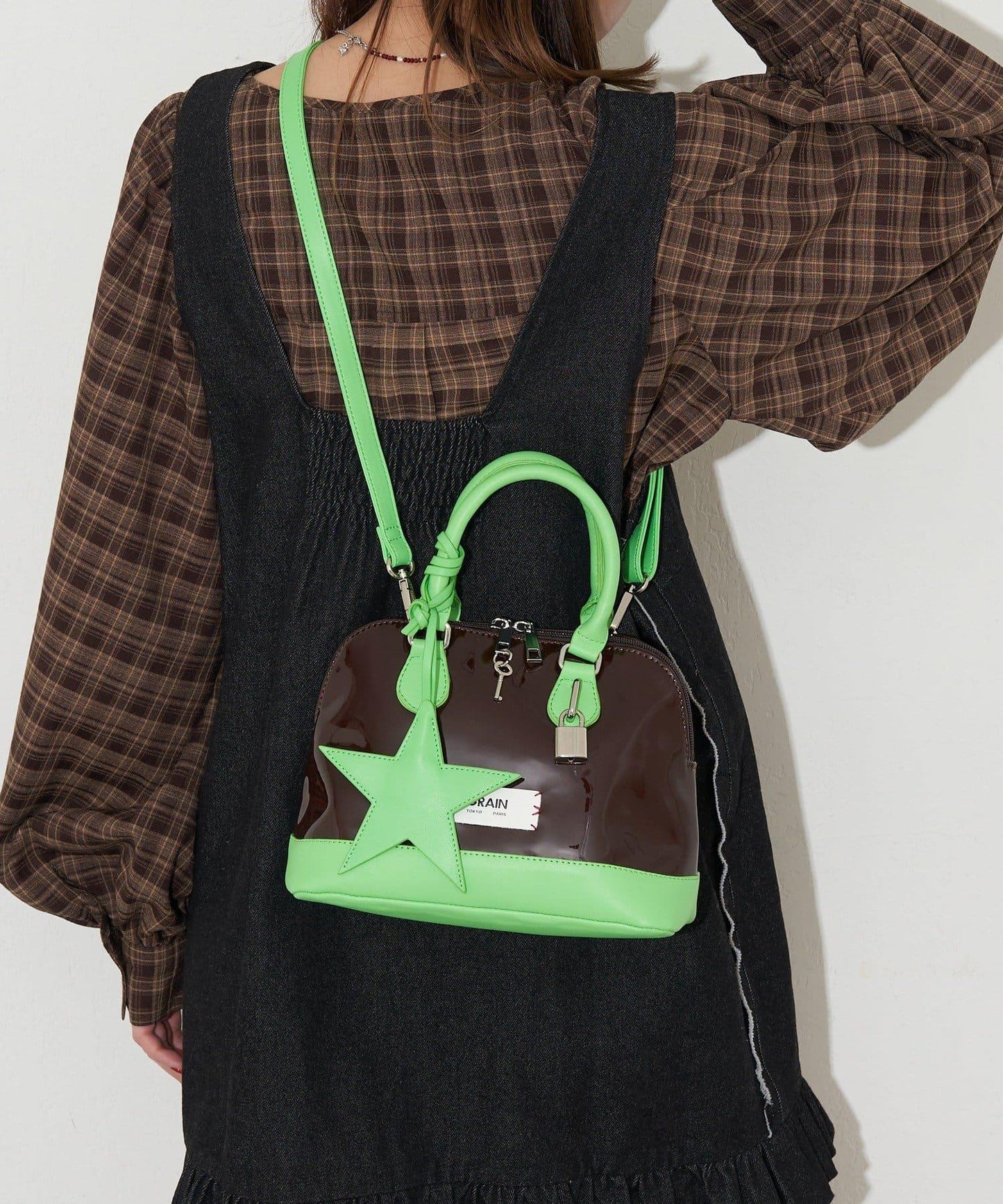 【GRAIN/グレイン】星形吊墜琺琅波士頓包