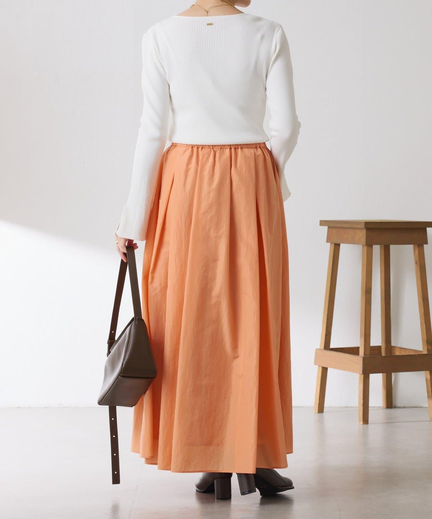 【全鬆緊腰】褶皺半身裙