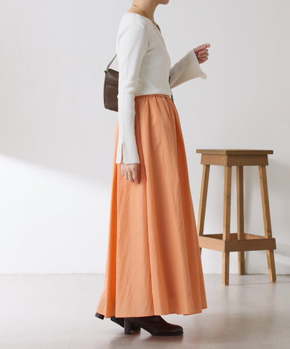 【全鬆緊腰】褶皺半身裙