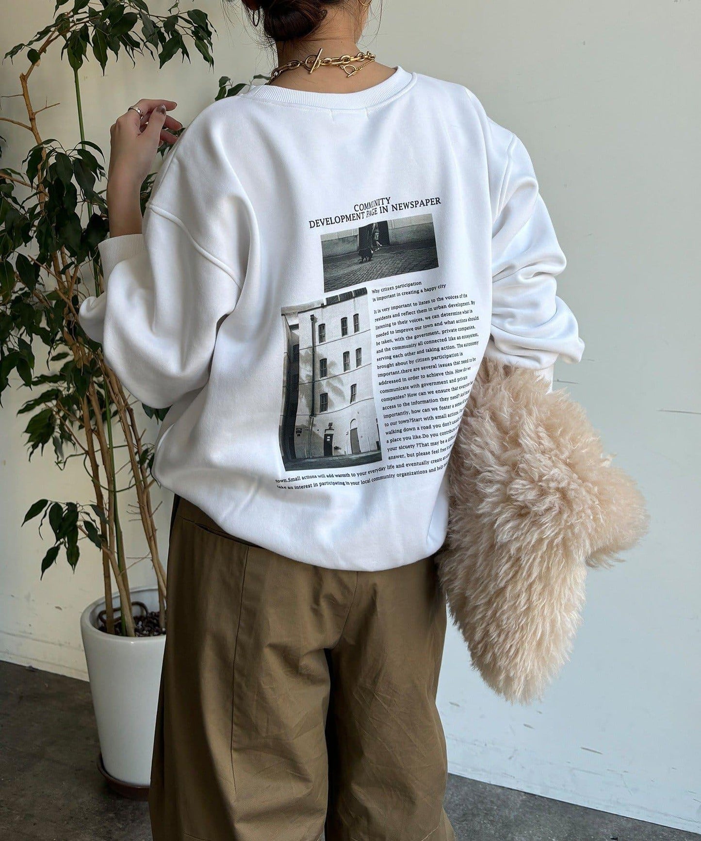 照片印花套頭衫