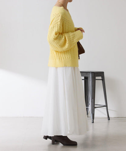 【可穿至春季】蕾絲拼接針織衫