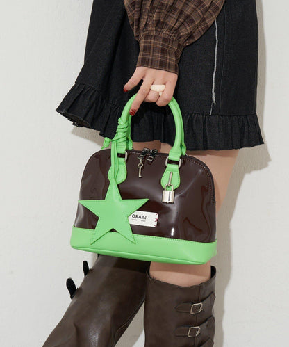 【GRAIN/グレイン】星形吊墜琺琅波士頓包