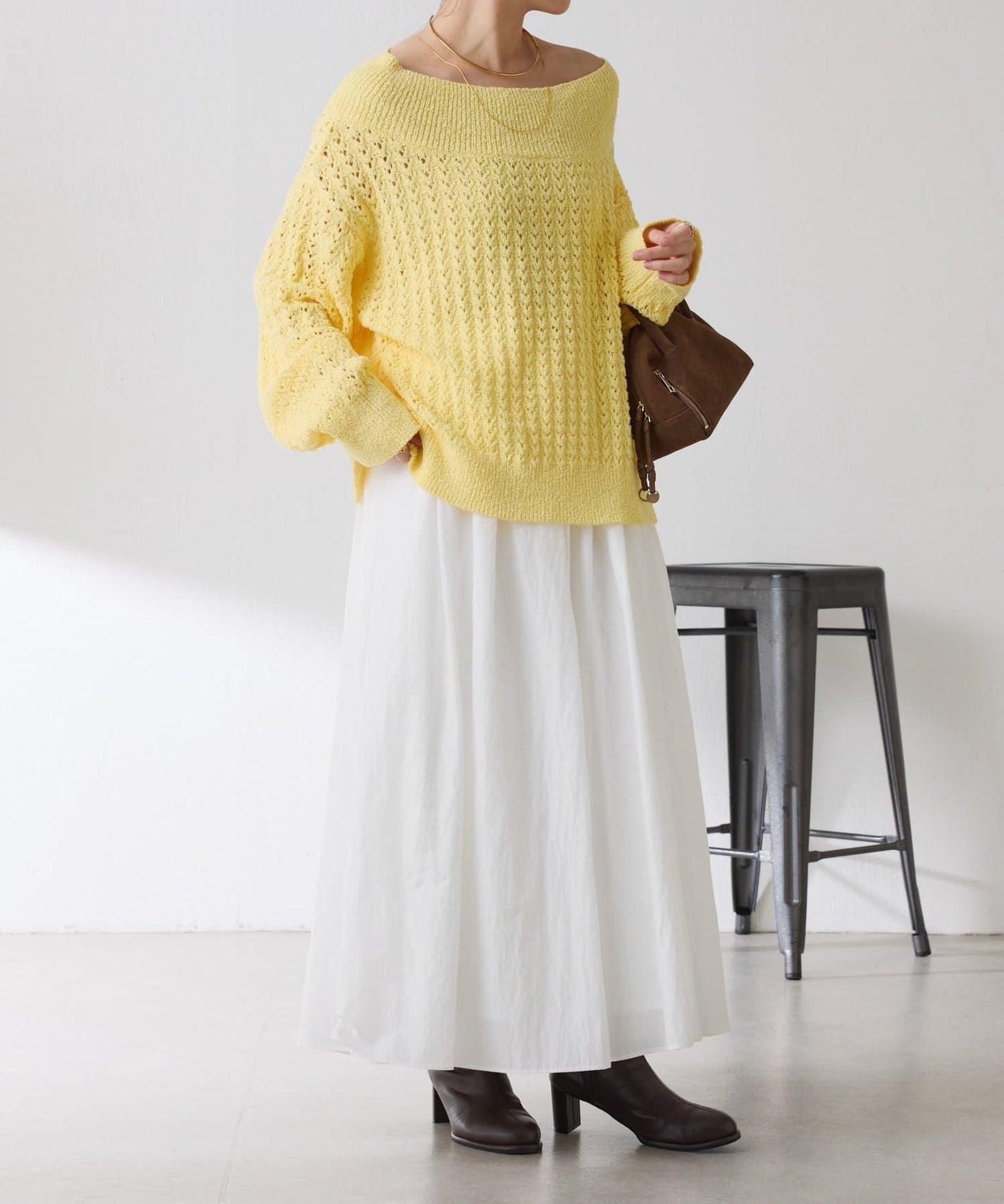 【全鬆緊腰】褶皺半身裙