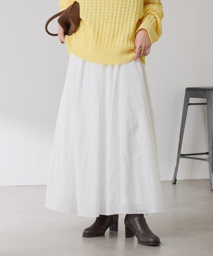 【全鬆緊腰】褶皺半身裙