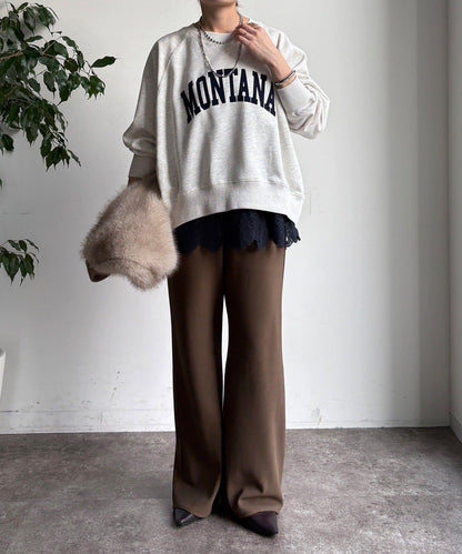 標誌寬鬆插肩袖套頭衫