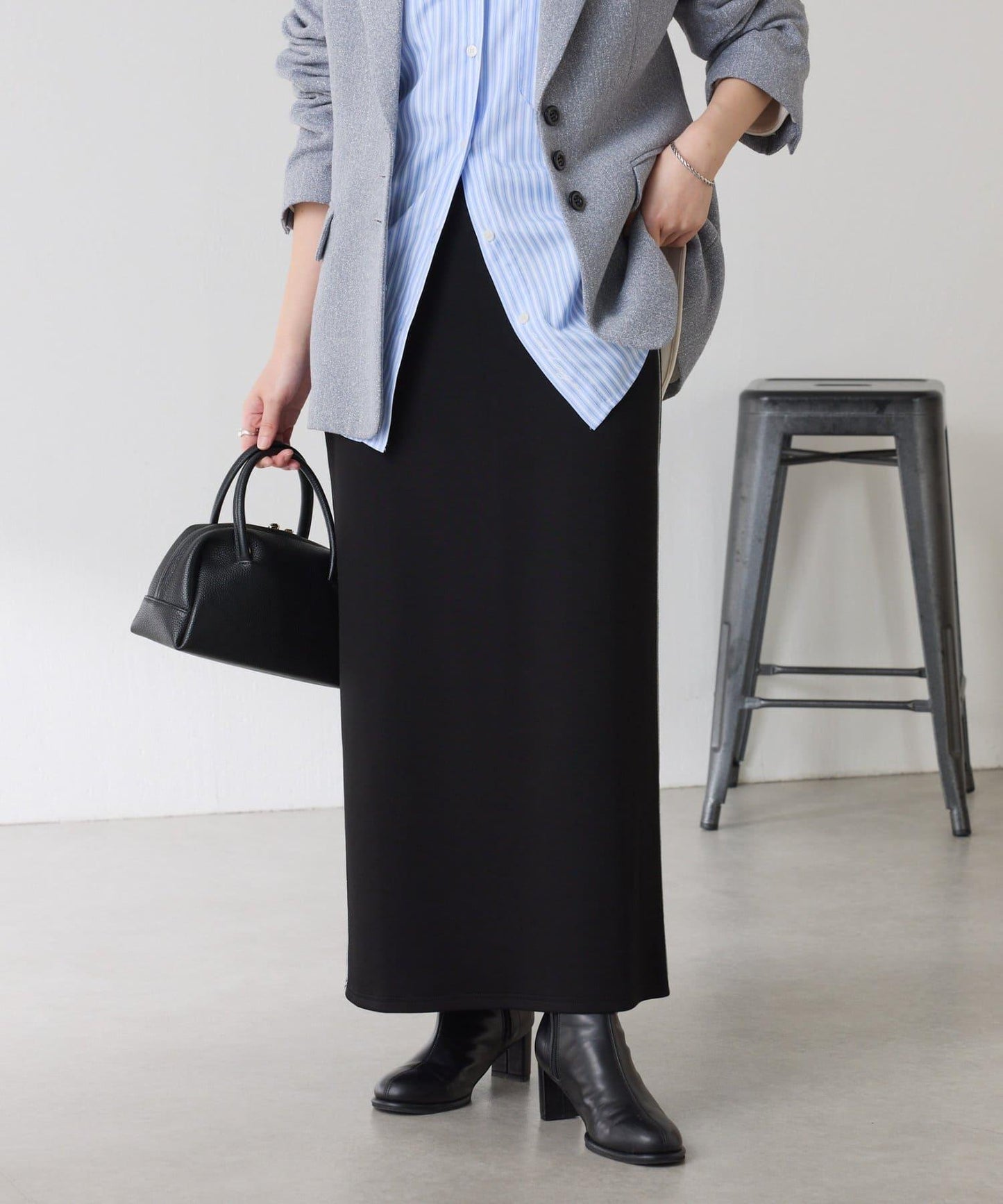 【彈力◎】側邊金屬紐扣包臀裙/禮服