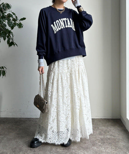 標誌寬鬆插肩袖套頭衫