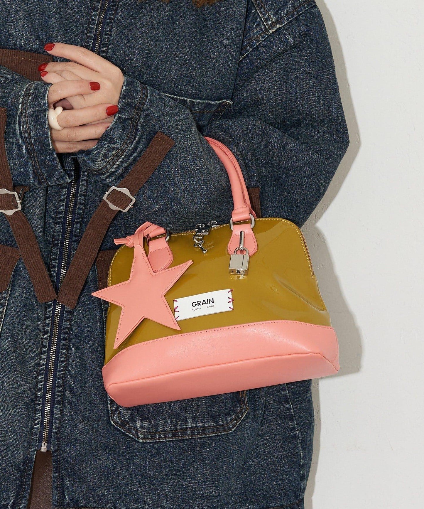 【GRAIN/グレイン】星形吊墜琺琅波士頓包