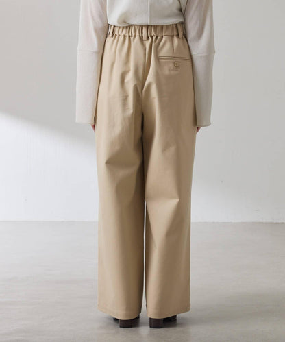 【美腿/腰部遮蓋】褶皺寬鬆工裝長褲