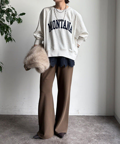 標誌寬鬆插肩袖套頭衫