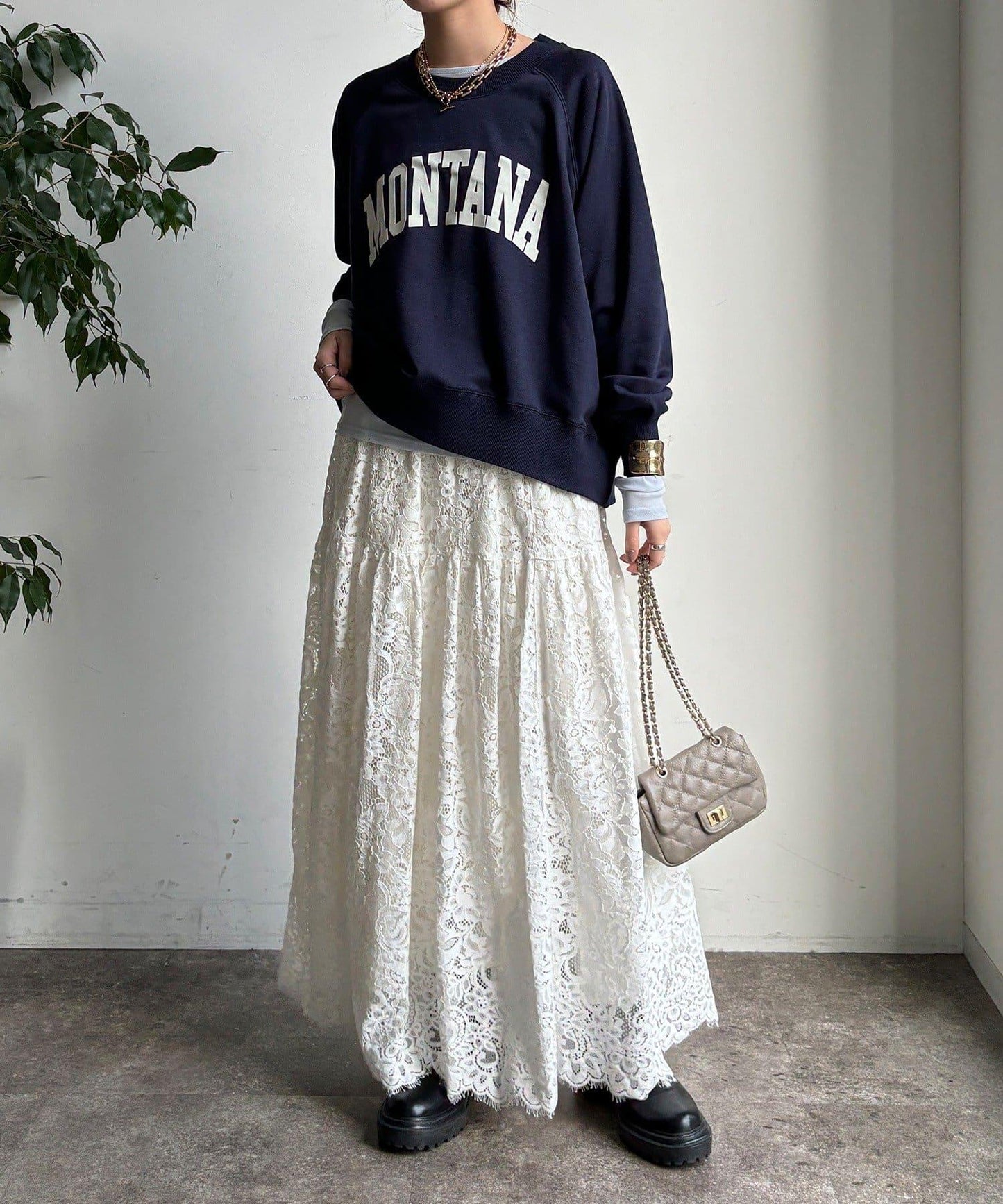 標誌寬鬆插肩袖套頭衫