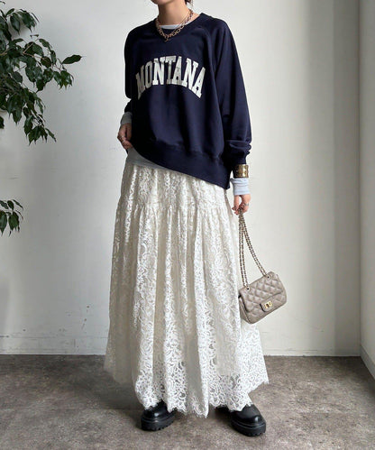 標誌寬鬆插肩袖套頭衫