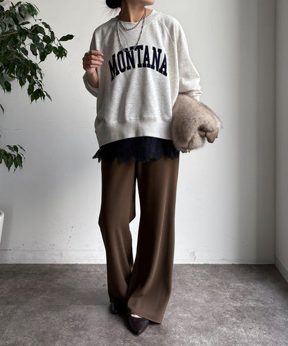 標誌寬鬆插肩袖套頭衫