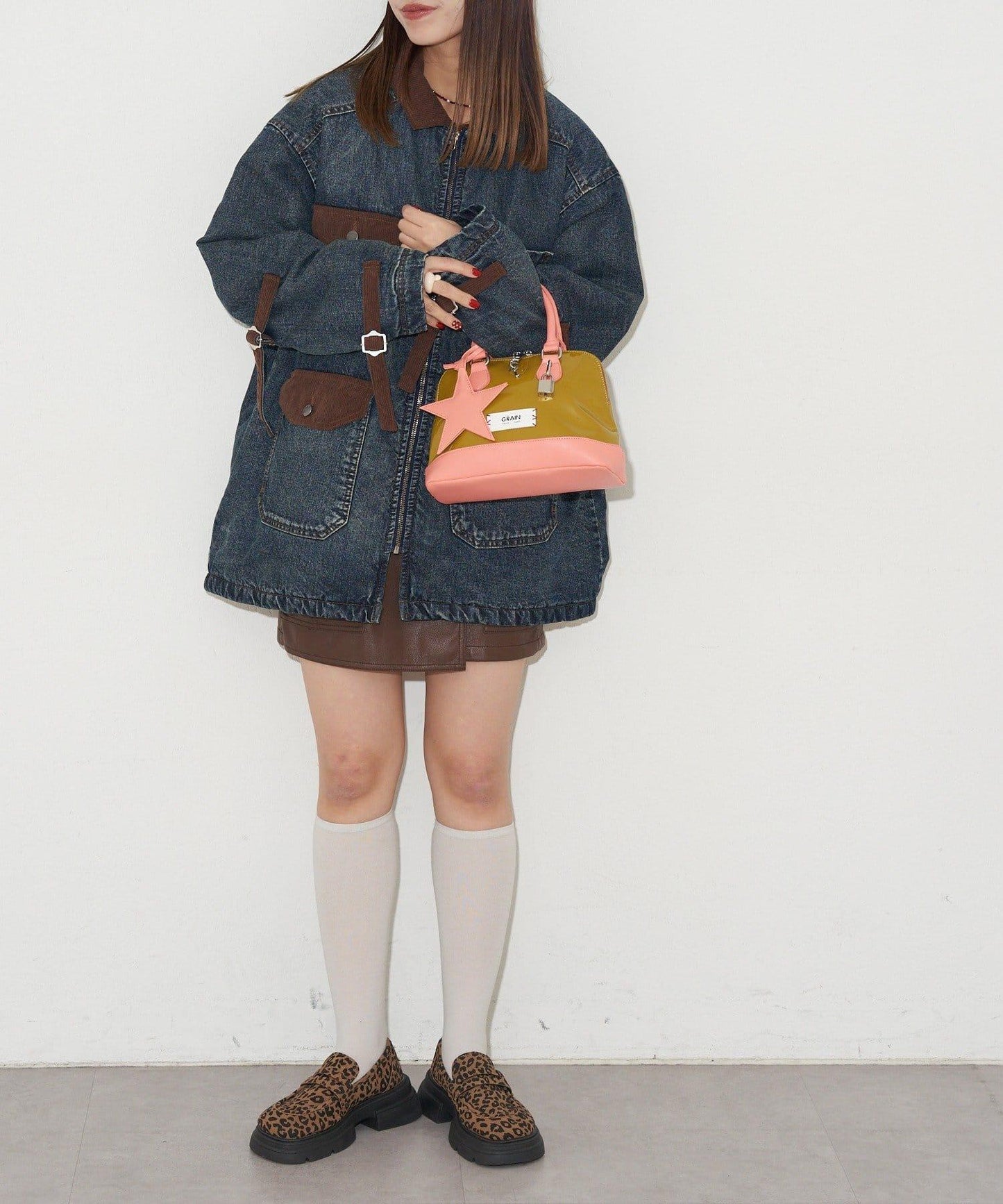 【GRAIN/グレイン】星形吊墜琺琅波士頓包