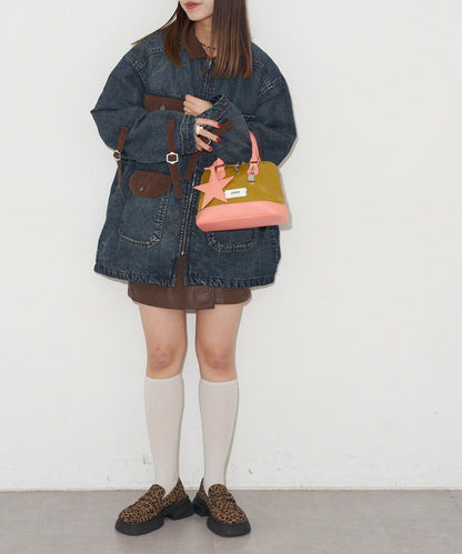 【GRAIN/グレイン】星形吊墜琺琅波士頓包