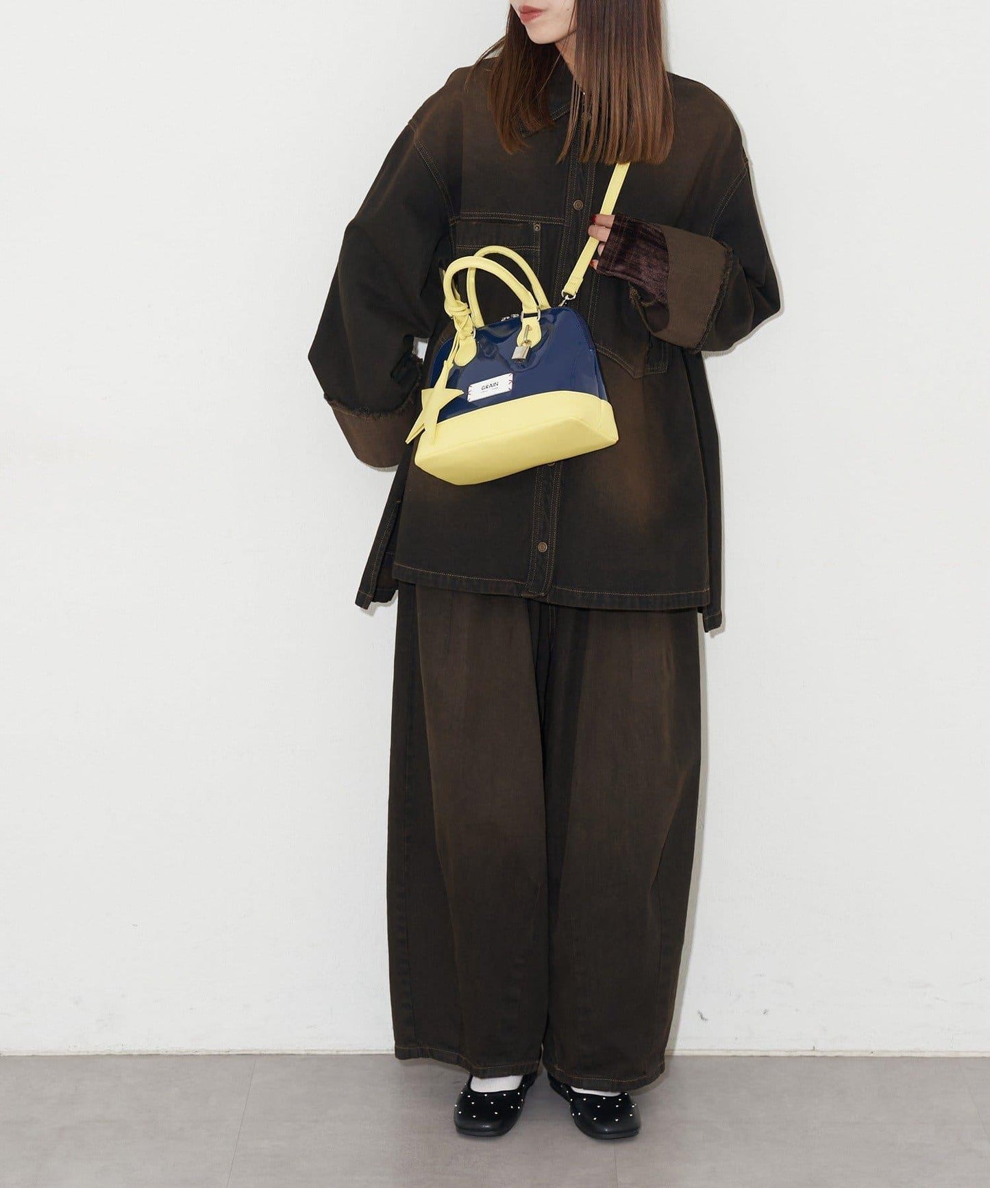 【GRAIN/グレイン】星形吊墜琺琅波士頓包