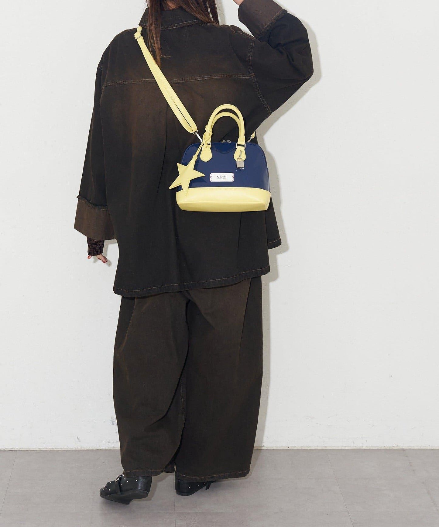 【GRAIN/グレイン】星形吊墜琺琅波士頓包