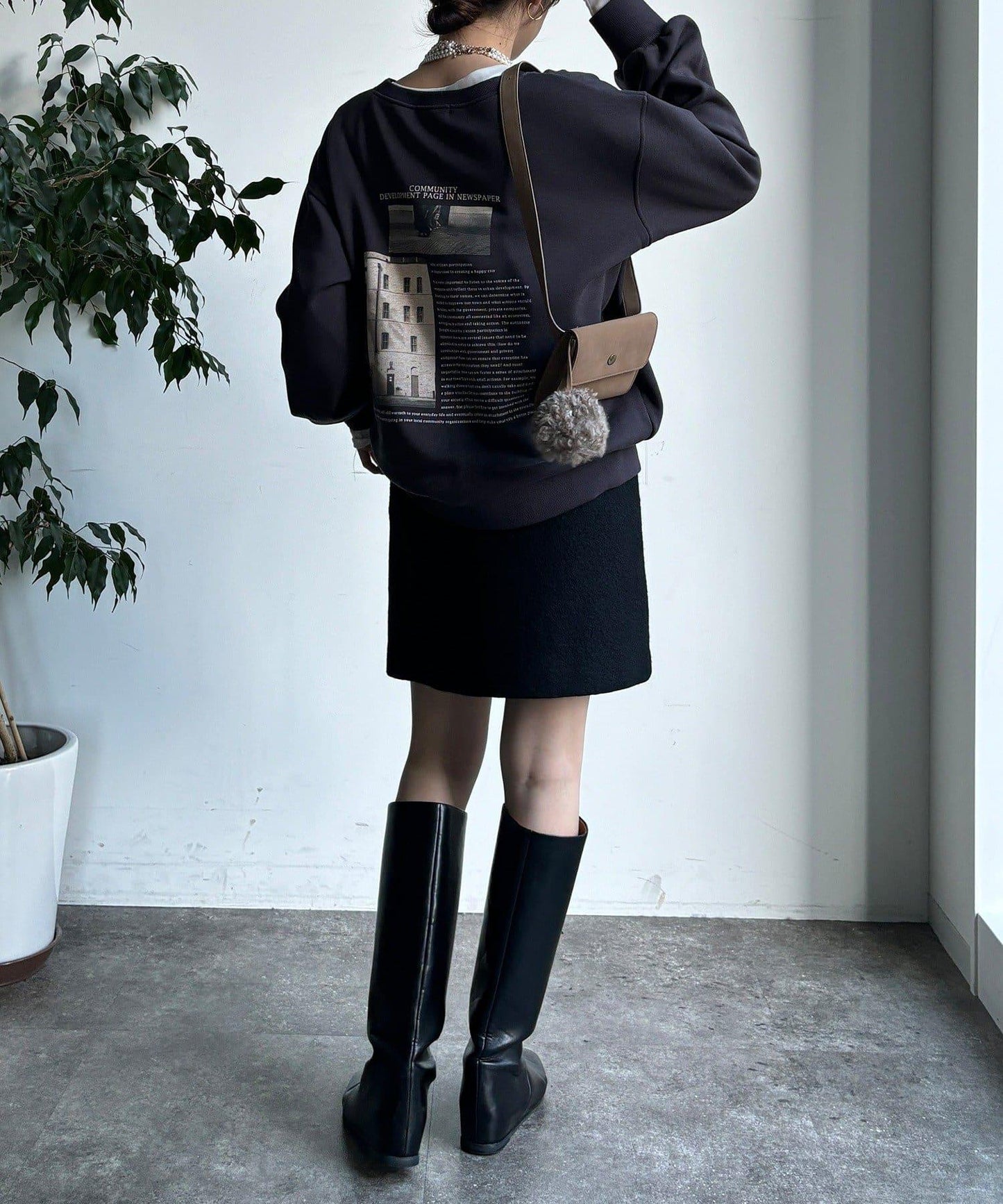 照片印花套頭衫