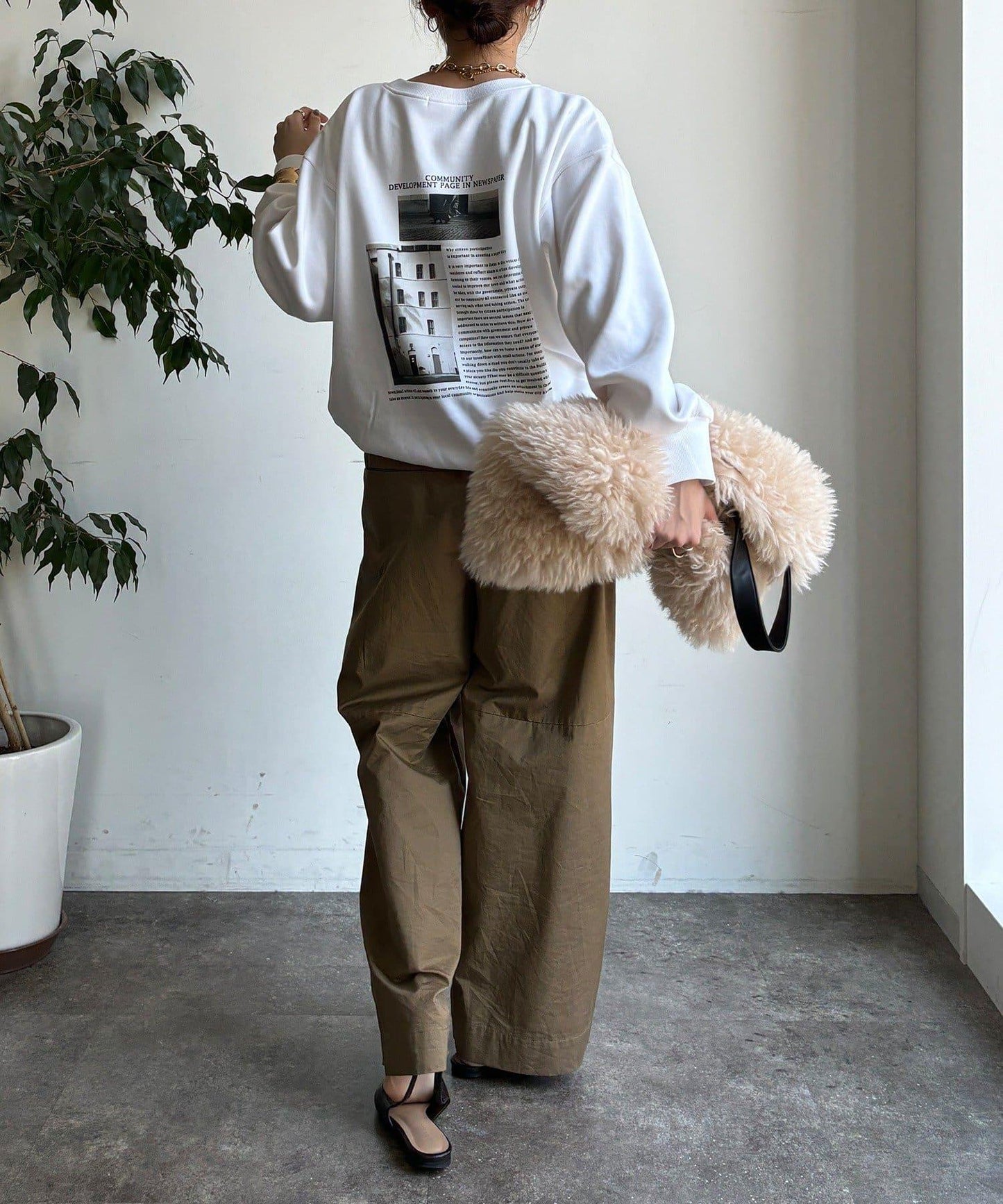 照片印花套頭衫