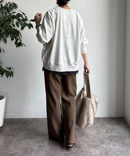 標誌寬鬆插肩袖套頭衫