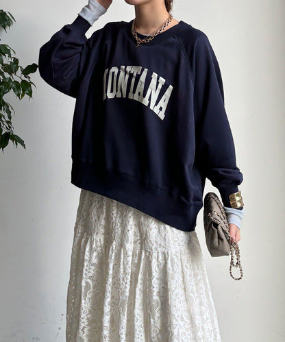 標誌寬鬆插肩袖套頭衫