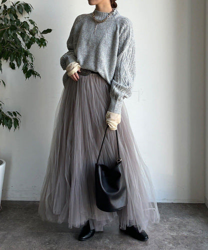 鏤空麻花拼接插肩套頭衫