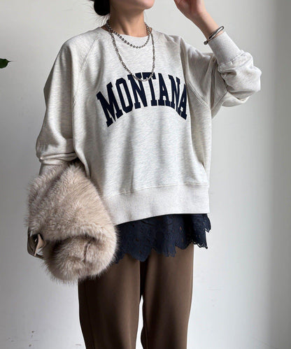 標誌寬鬆插肩袖套頭衫