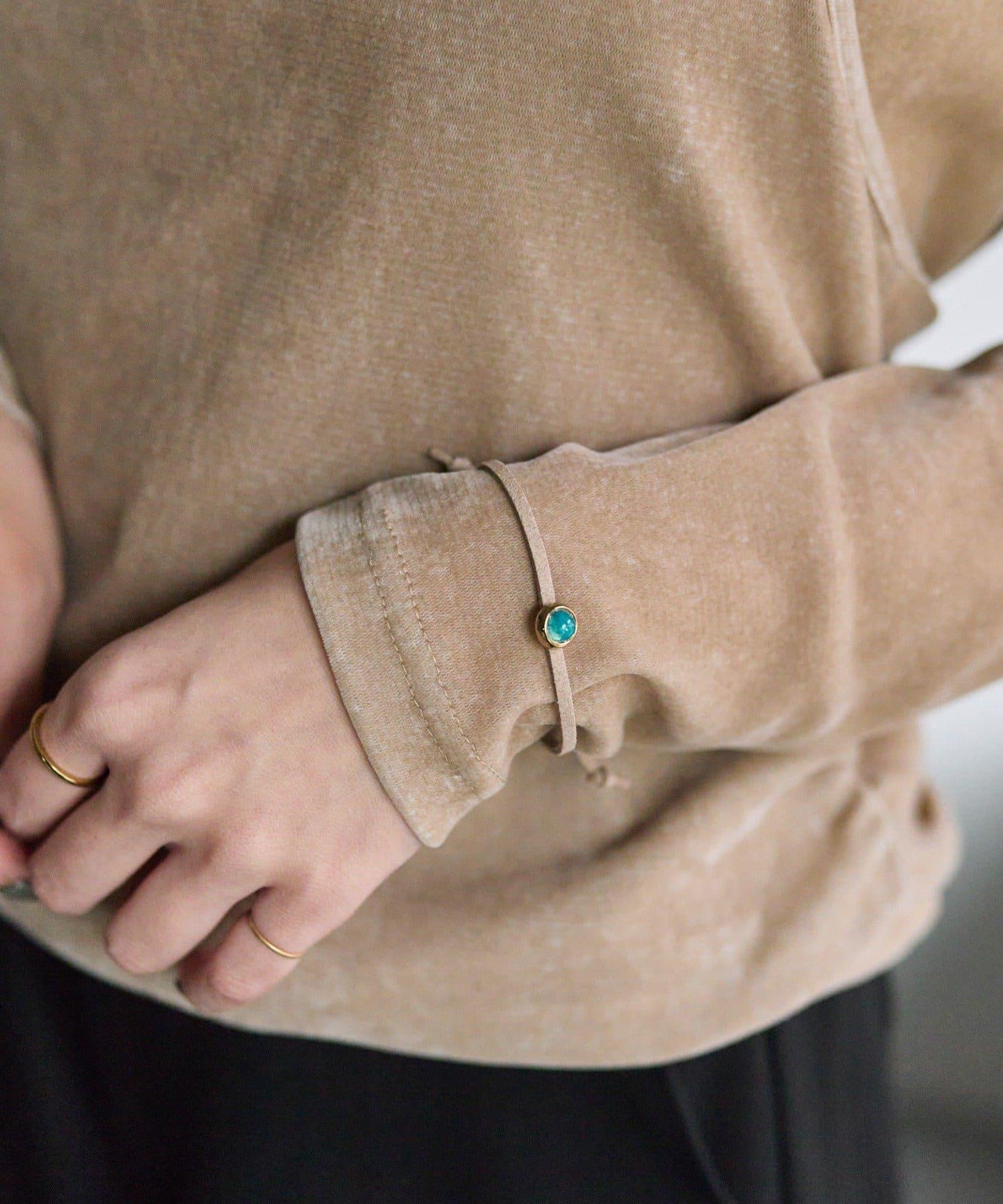 迷你彩色樹脂寶石手鍊