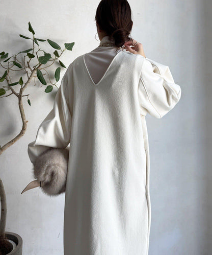 【前後兩穿】加絨寬袖連衣裙