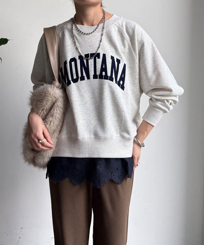 標誌寬鬆插肩袖套頭衫