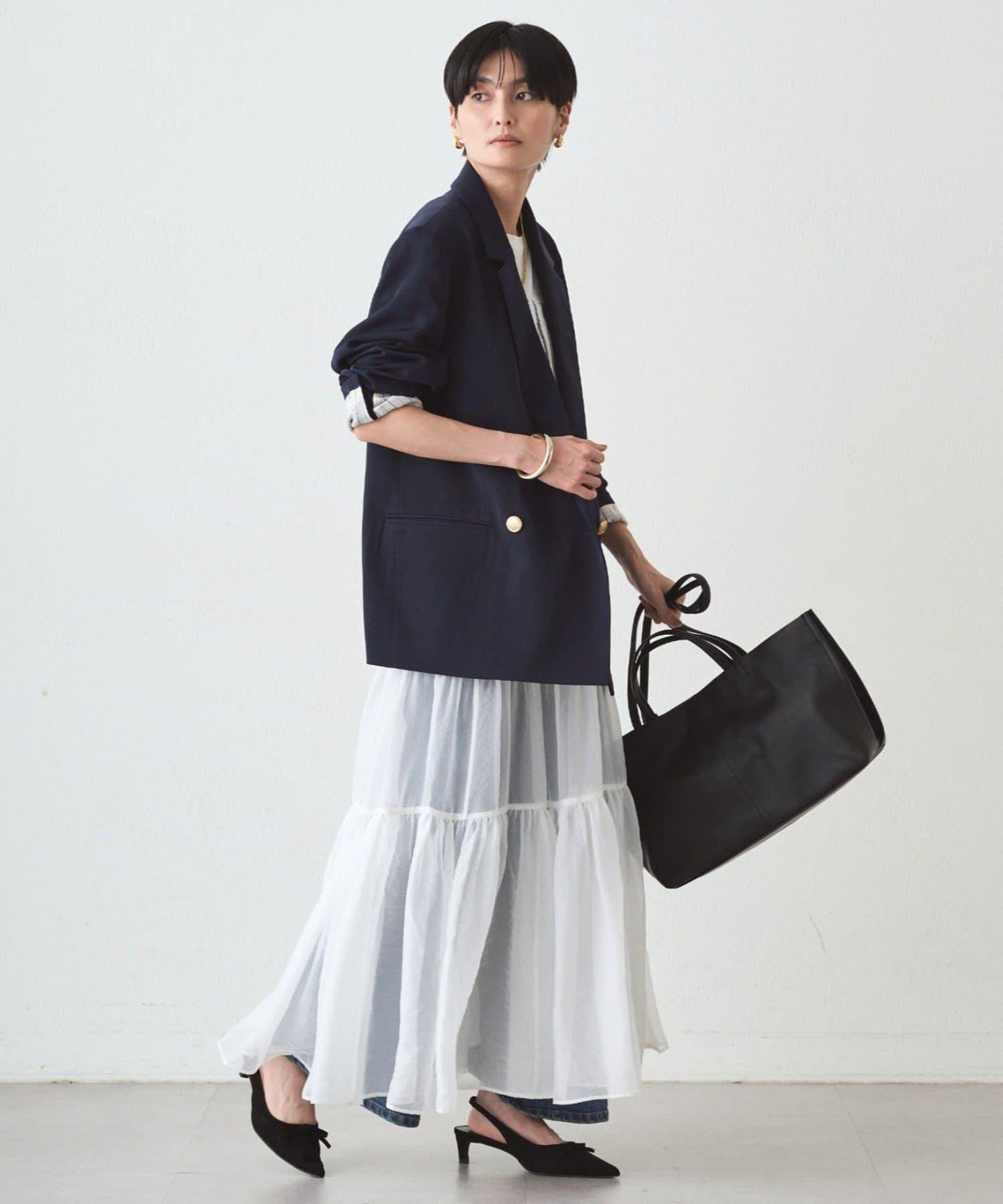 【GALENA】寬版托特包