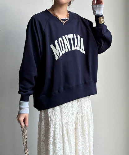 標誌寬鬆插肩袖套頭衫