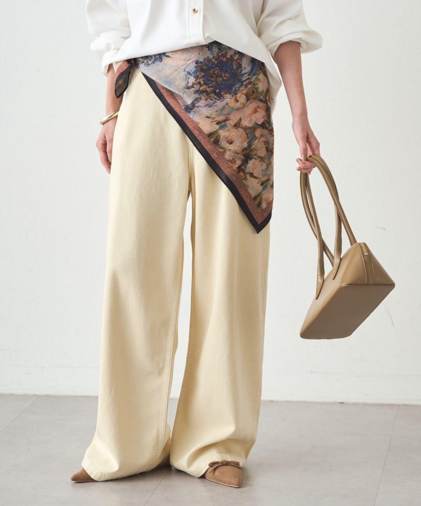 【GALENA/ガレナ】藝術印花圍巾